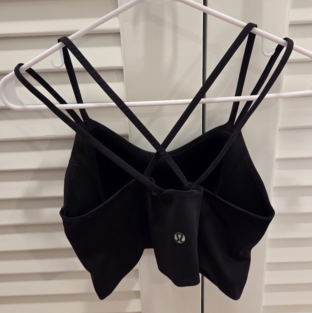 Lululemon Athletica Black Like A Cloud Longline Women's Bralette - Picture 3 of 5